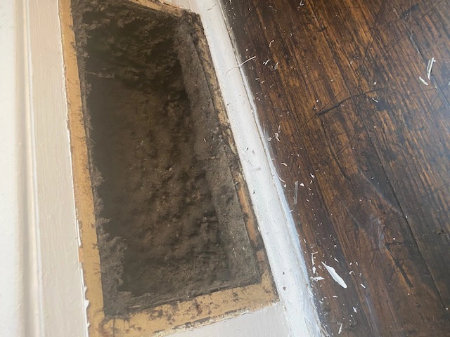 Dirty HVAC Duct 