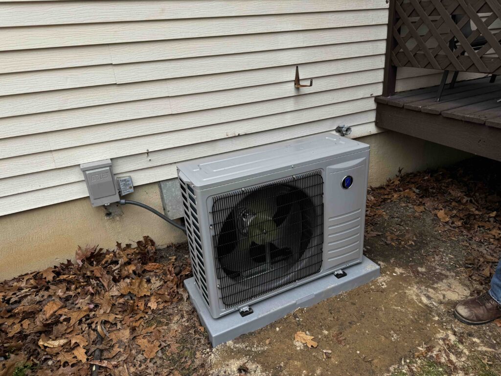 17 seer Friedrich heat pump install